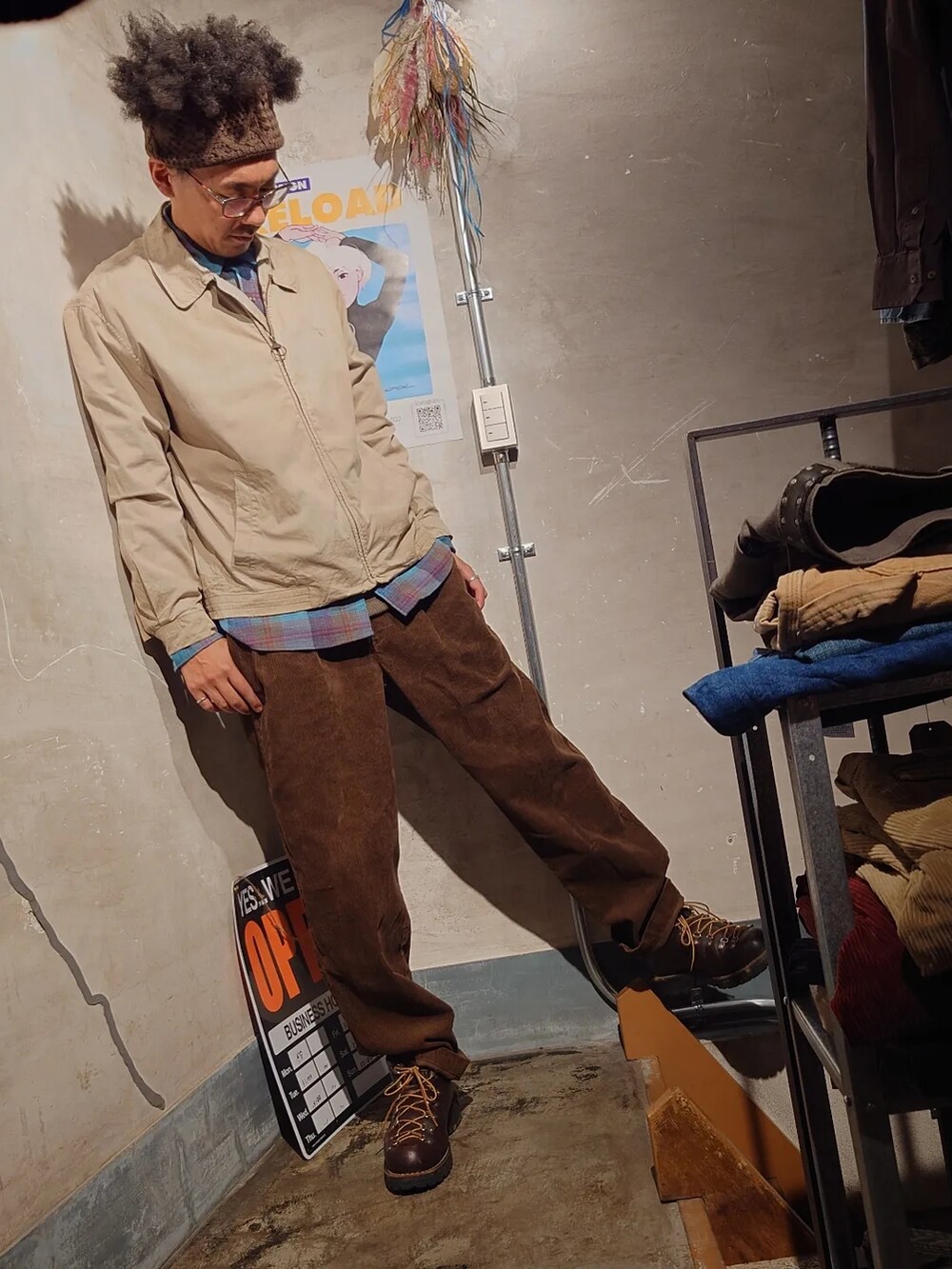 「秋冬コーデ、大人コーデ、秋コーデ、いいね、save、フォローお願いします🤑、秋服、おしゃれさんと繋がりたい、ファッション好きと繋がりたい、メンズファッション、シャツ、柄シャツ、チェックシャツ、コーデュロイパンツ、スウィングトップ、barbour、Ralph Lauren」｜「PENDLETONのアイテム（シャツ/ブラウス、ブルー系）」を使った、tatatataさん（メンズ・182cm）の秋コーディネートの4枚目の写真