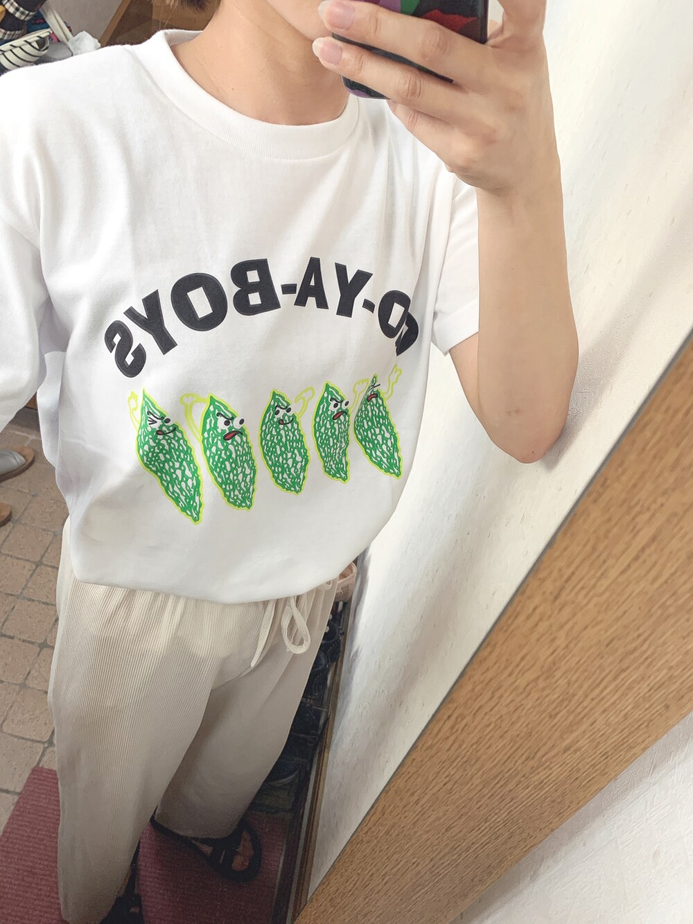 「夏コーデ、ゆるコーデ、おしゃれさんと繋がりたい、サンダル」｜「TevaのTeva　MIDFORM ARIVACA（サンダル、ブラック系）」を使った、みむさん（レディース・156cm）の夏コーディネートの2枚目の写真