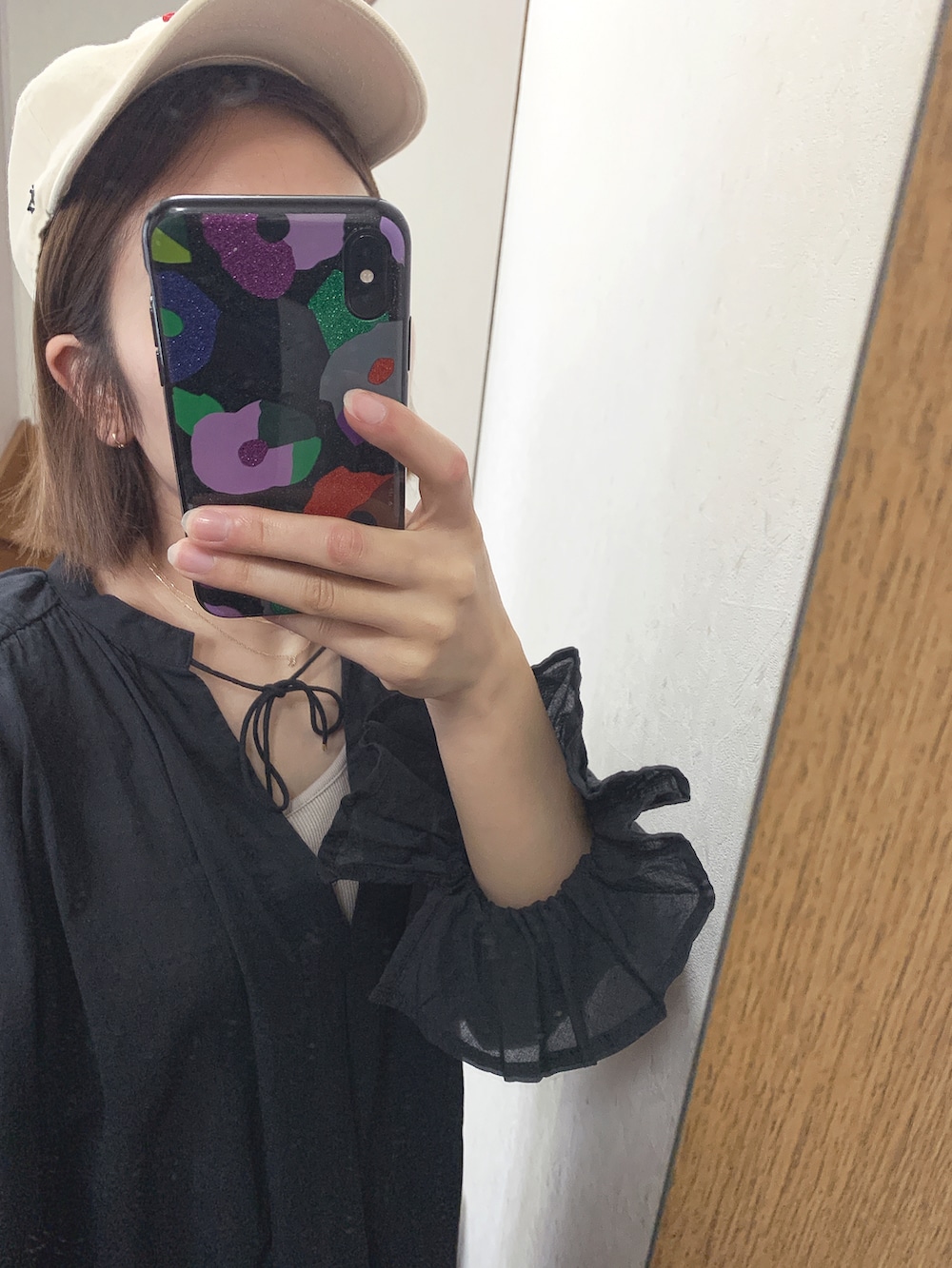 「野球観戦、休日コーデ、おしゃれさんと繋がりたい、タンクトップ、シャツスタイル、パンツスタイル、コンバース」｜「U by SPICK&SPANのハイウエストギンガムチェックパンツ◆（パンツ、その他）」を使った、みむさん（レディース・156cm）の春コーディネートの2枚目の写真