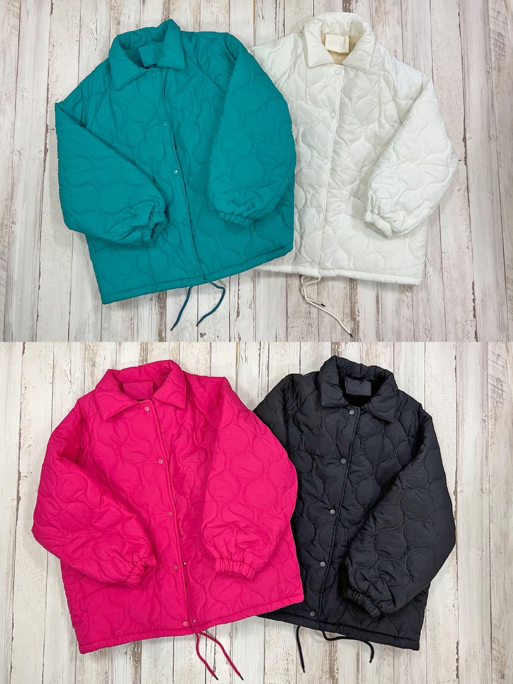 ブルー系のダウンジャケット/コート、その他のその他を着用したレディースの秋コーディネートの5枚目の写真