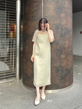 LADYシアーダンボールワンピースを使った人気ファッション