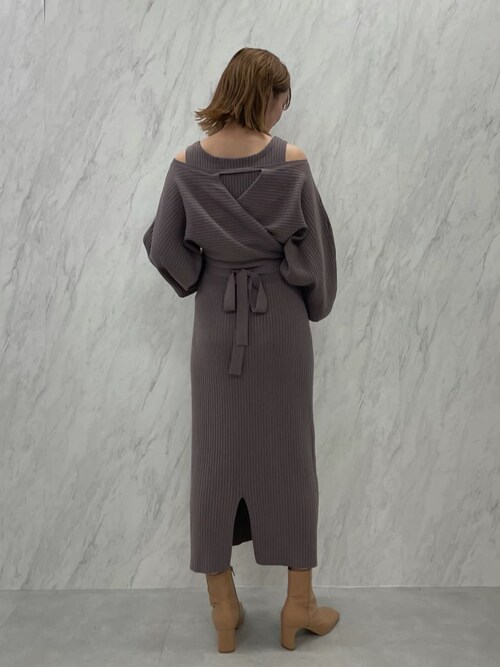 LagunaMoon - 専用出品 フロントZIPミックスカラーワンピース（ワンピース