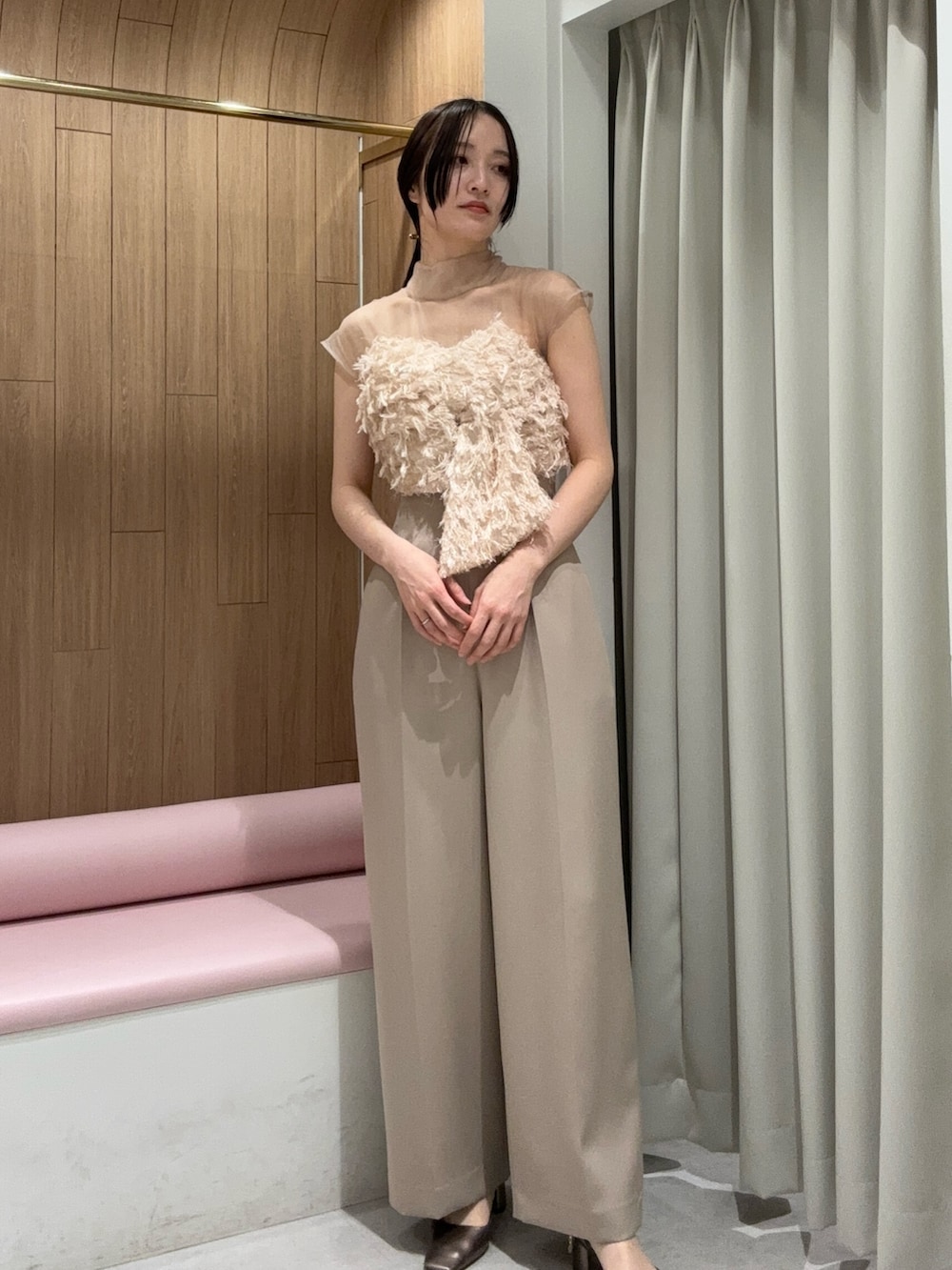 藤井(LAGUNAMOON)｜LAGUNAMOONのパンツドレスを使ったコーディネート