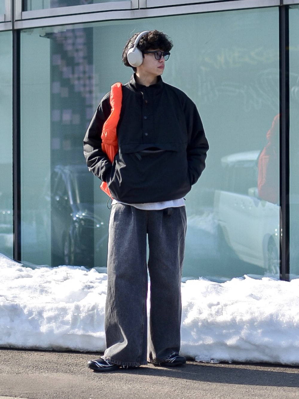 たいがさんの「HALF ZIP REVERSIBLE FLEECE PULLOVER /ハーフジップリバーシブルフリースプルオーバー（WETTEMPT）」を使ったコーディネートの2枚目の写真
