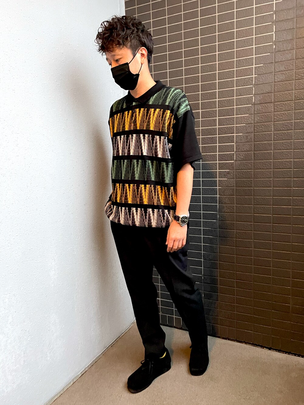 「ポロシャツ、90’s」｜「JOURNAL STANDARDのアイテム（ポロシャツ、その他）」を使った、Munehiro.Tさん（メンズ・170cm）の夏コーディネートの2枚目の写真