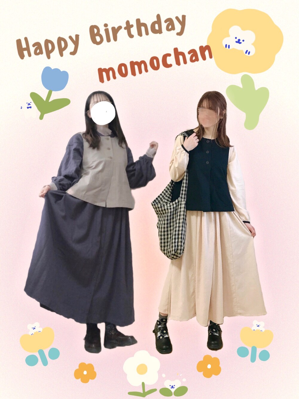 ホワイト系のワンピース、ブラック系のベスト、ブラック系のその他シューズを着用したレディースの春コーディネートの4枚目の写真