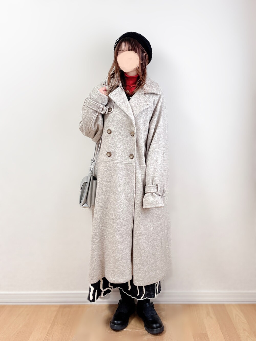 ひつじページ　kastane ハイネックロングコート Kastane】ハイネックロングコート | OUTLET(アウトレット