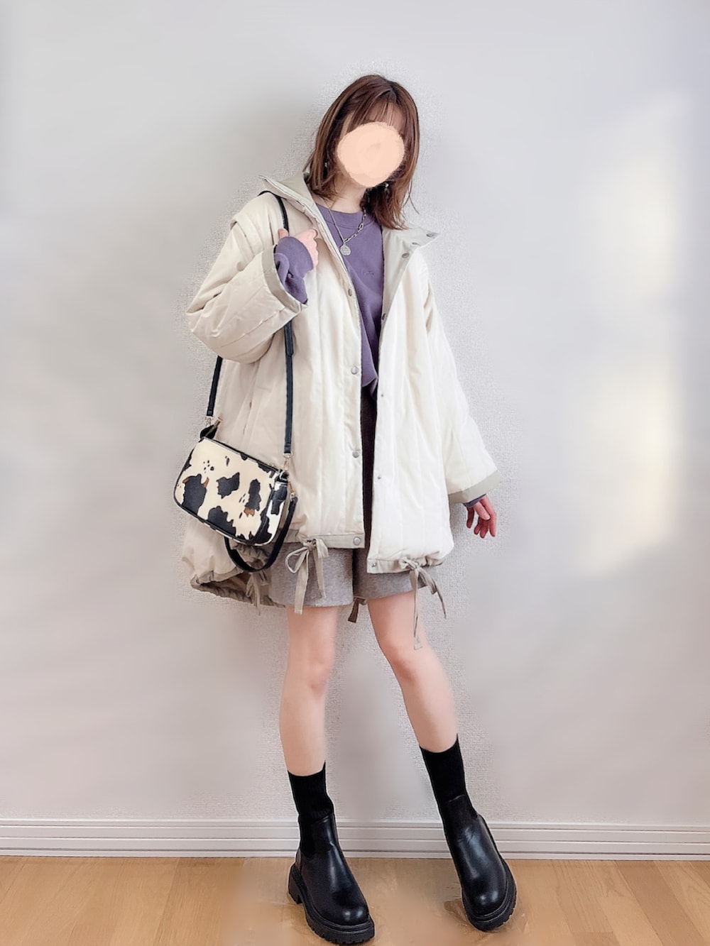 ãã¯ã€ãç³»ã®ããŠã³ãžã£ã±ãã/ã³ãŒããããŒãã«ç³»ã®ã¹ãŠã§ããããã©ãŠã³ç³»ã®ãã³ããççšããã¬ãã£ãŒã¹ã®å¬ã³ãŒãã£ããŒãã®2æç®ã®åç