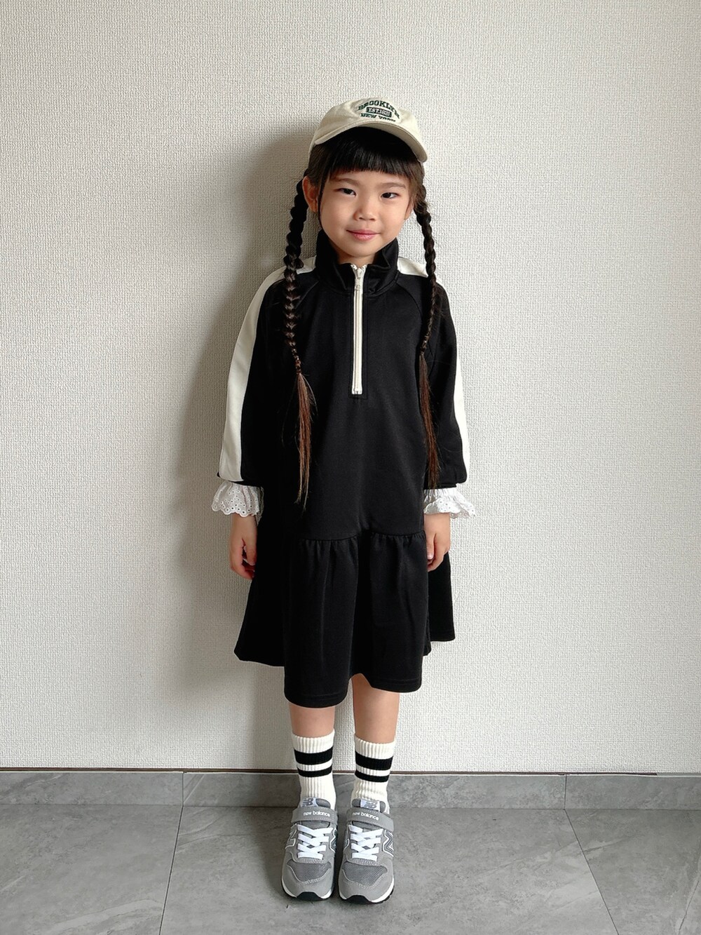 ふうさんの「トラックワンピース■80～140cm（MAKE YOUR DAY）」を使ったコーディネートの5枚目の写真