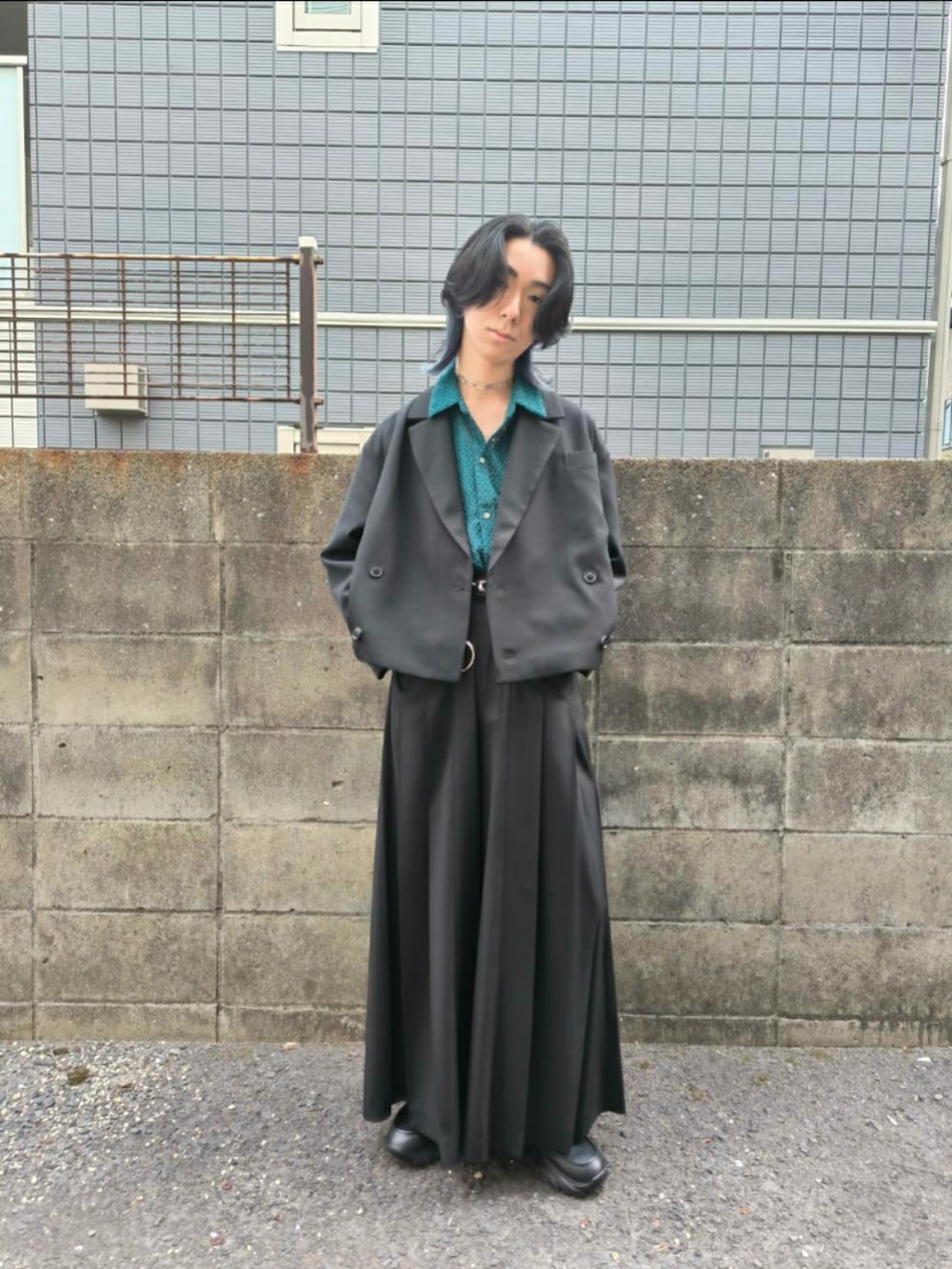 ドレープオーバー ダブルショートジャケット【セットアップ対応】を