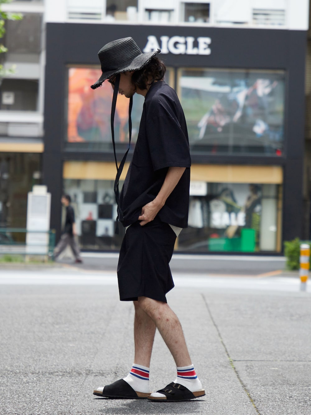 seiya satoさんの「Zurich Suede Soft Footbed 【レギュラー幅】 ユニセックス（BIRKENSTOCK）」を使ったコーディネートの2枚目の写真