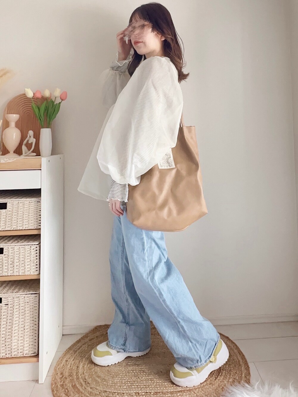 なんか痩せた？」って言われちゃう♡GRLゆるトップス×デニムで