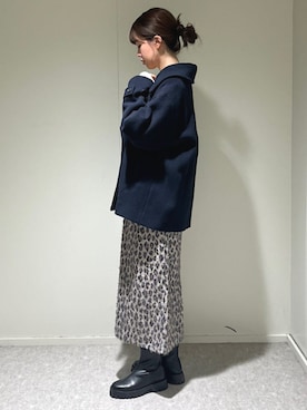 SHIPS any: カシミヤ ミックス テーラード ショート Pコートを使った