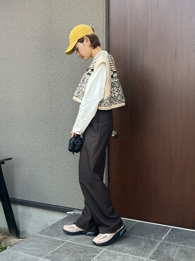 JANE SMITH＞フェアアイル ショートニットベストを使った人気