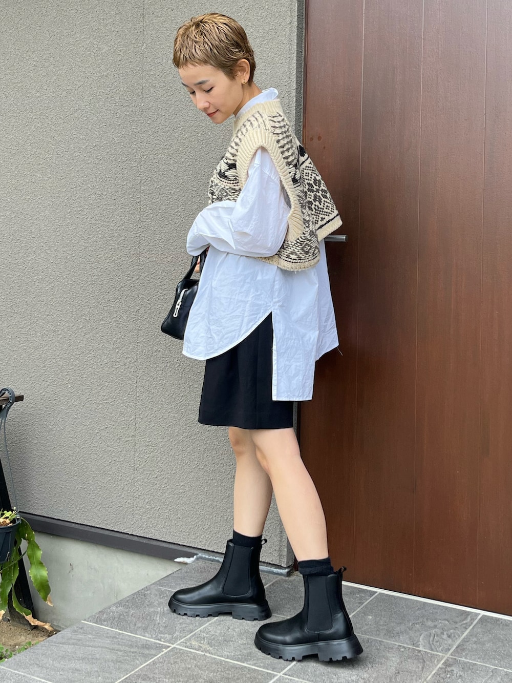 JANE SMITH＞フェアアイル ショートニットベストを使った人気