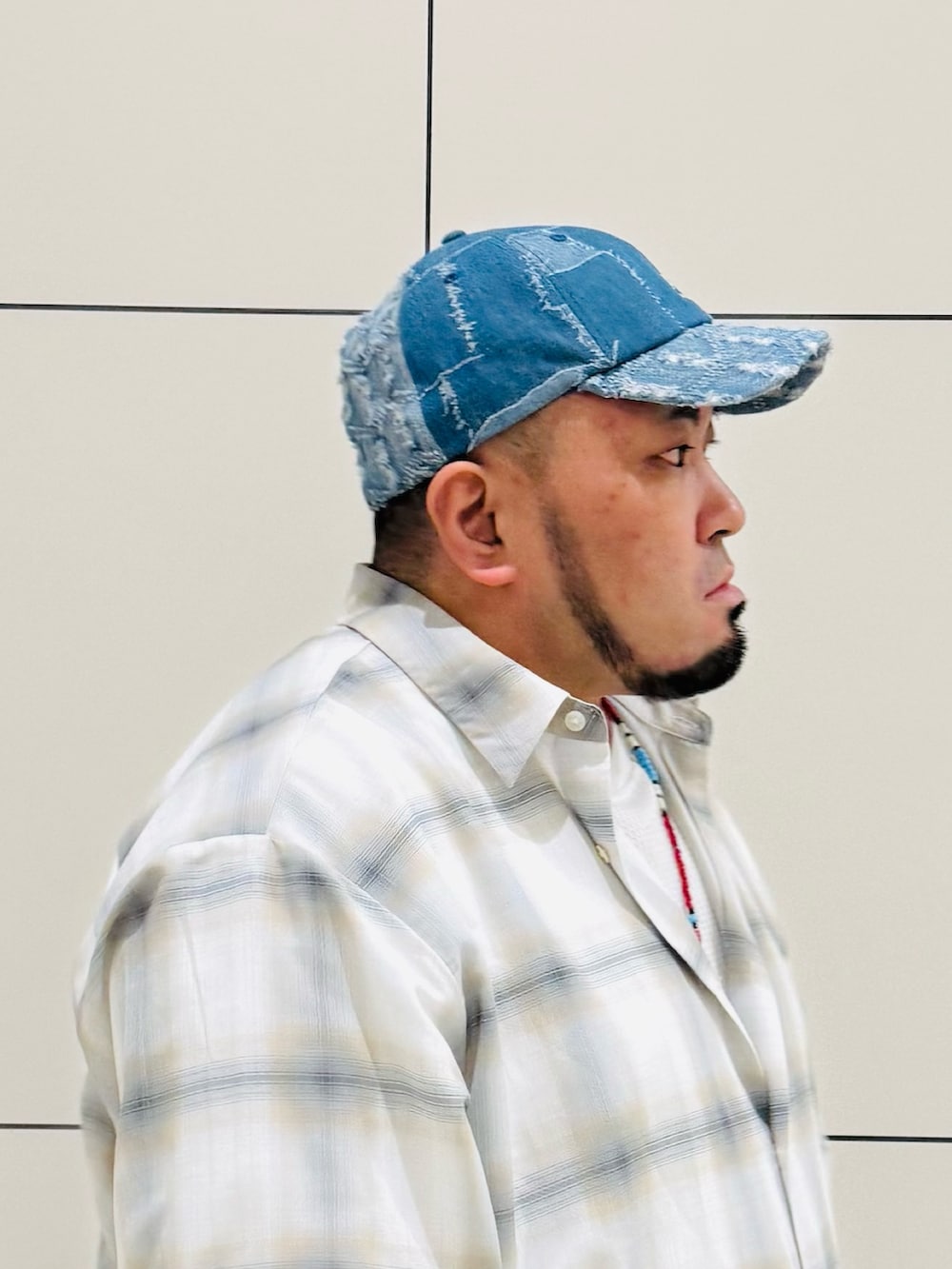 ぬ〜さんさんの「KANGOL DENIM MASHUP BASEBALL（KANGOL）」を使ったコーディネートの3枚目の写真