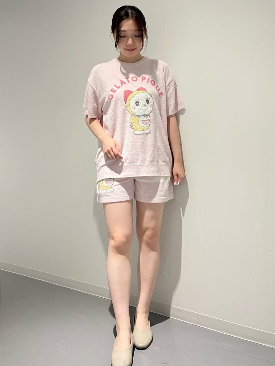 新品♡gelato pique ドラミちゃん プルオーバー&ショートパンツセット 新品♡gelato pique ドラミちゃん プルオーバー&ショートパンツ