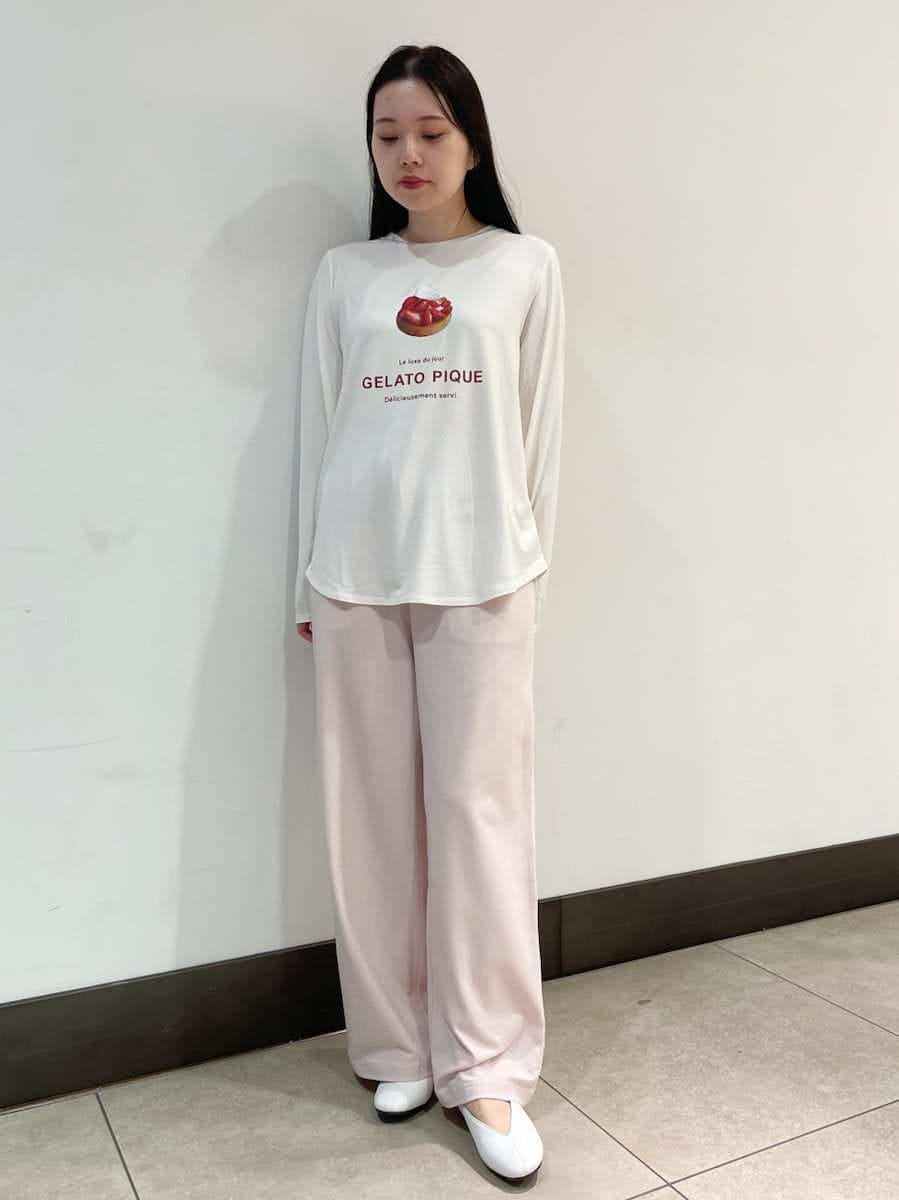 GELATO PIQUE ルームウェア セット ホワイト ジェラートピケ ルーム