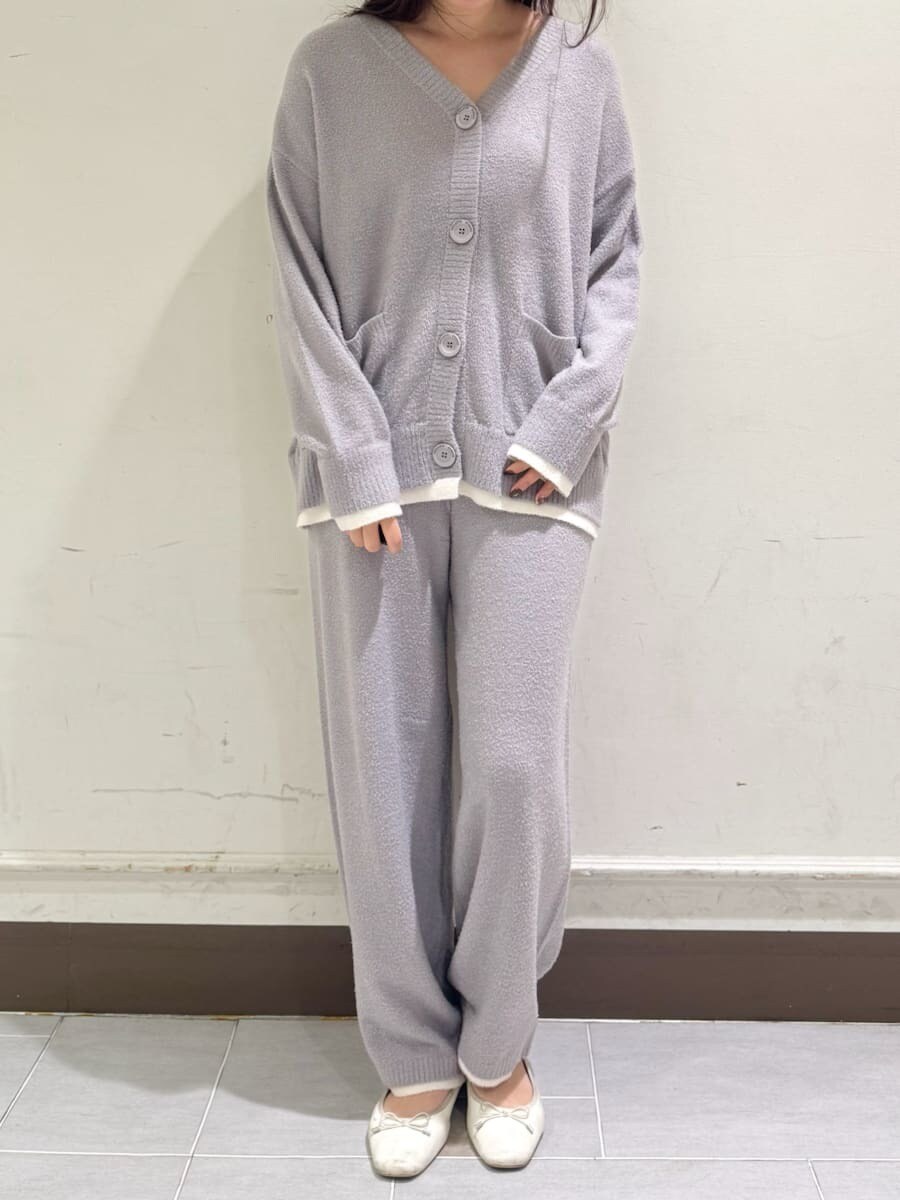 【新品】GELATO PIQUE もこもこ　上下セット　ルームウェア　グレー gelato pique(gelato pique)｜gelato piqueのルームウェア/パジャマを