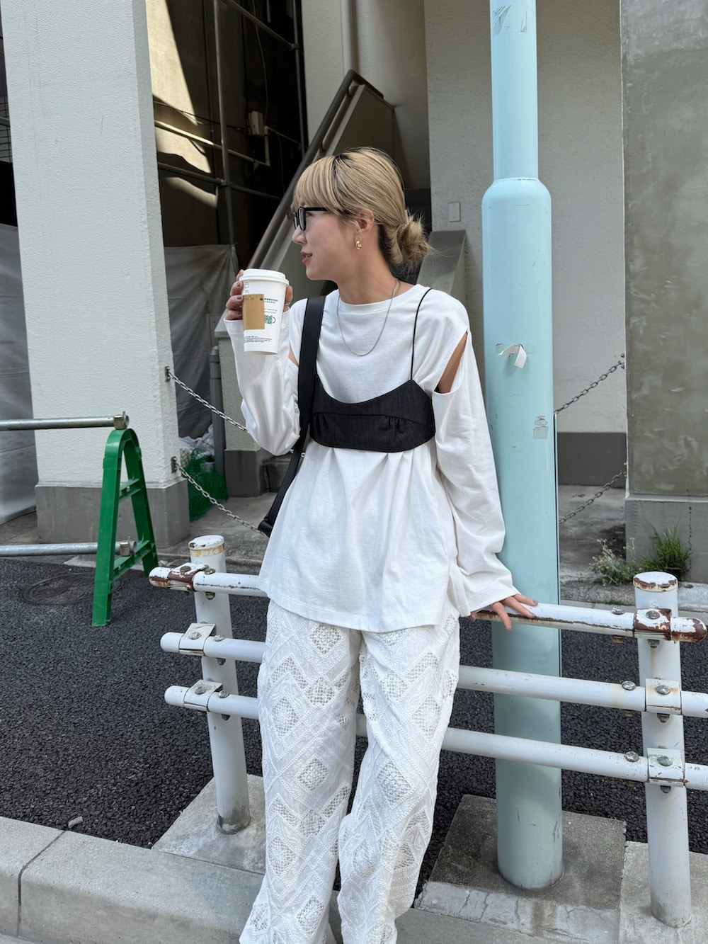 YUKAさんの「レースパンツ（feepur）」を使ったコーディネートの4枚目の写真