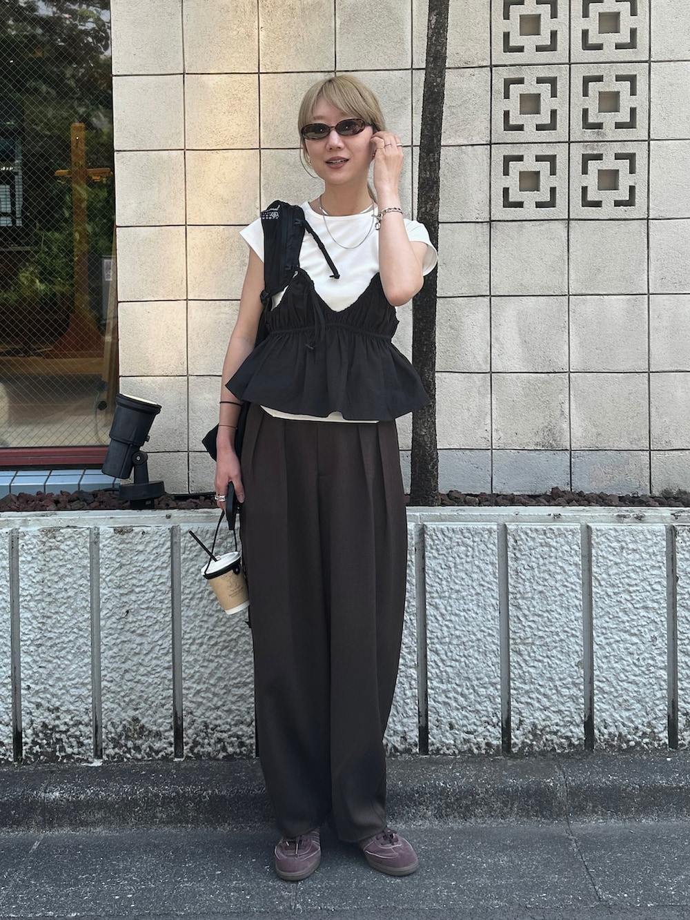 YUKAさんの「ギャザーブラトップビスチェ（feepur）」を使ったコーディネートの2枚目の写真
