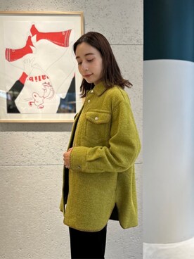 美品　CABaN ウールフリース ジャケット caban（キャバン）の「CABaN ウールフリース ステッチブルゾン
