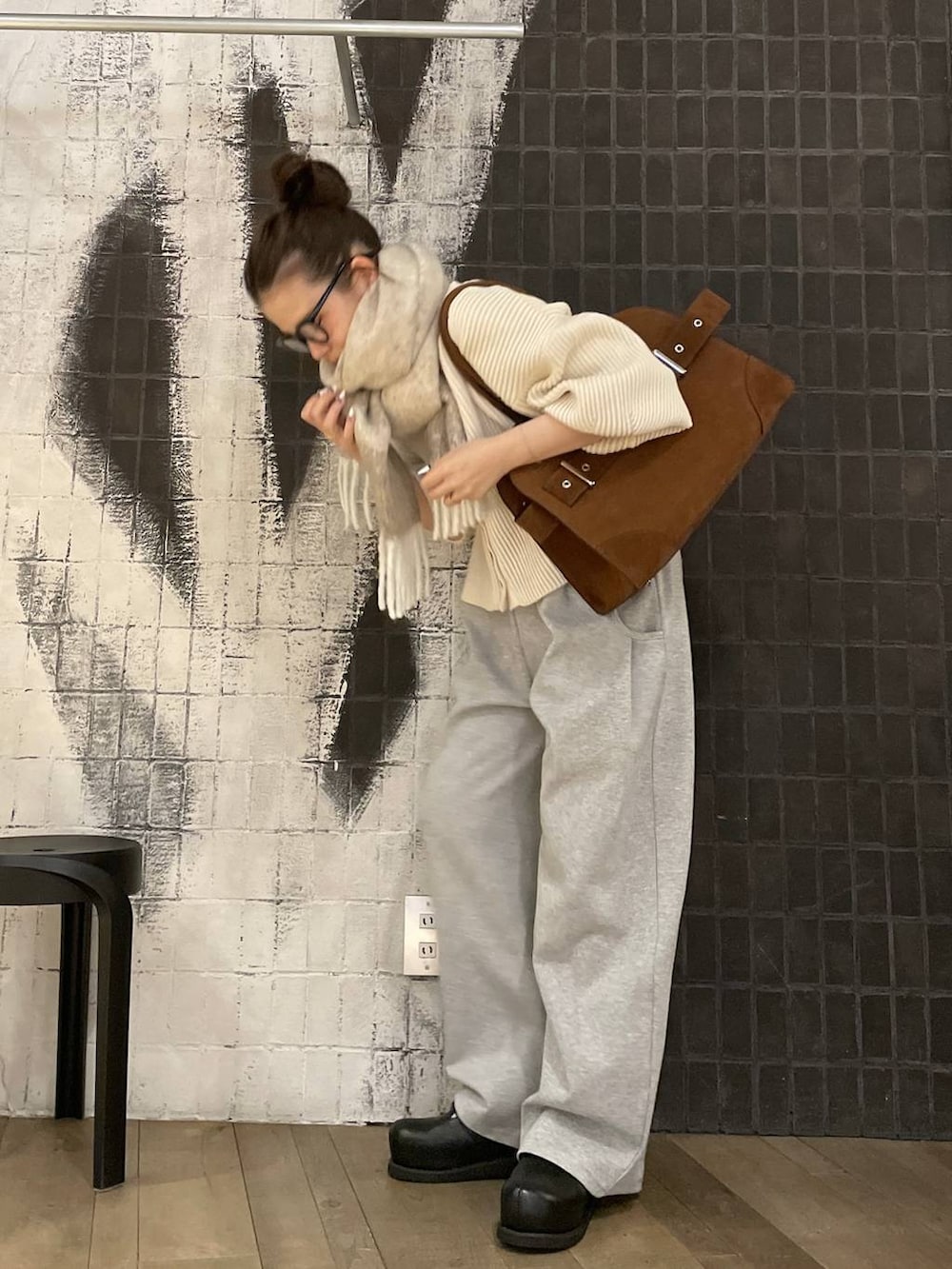 レディースの冬コーディネートの3枚目の写真