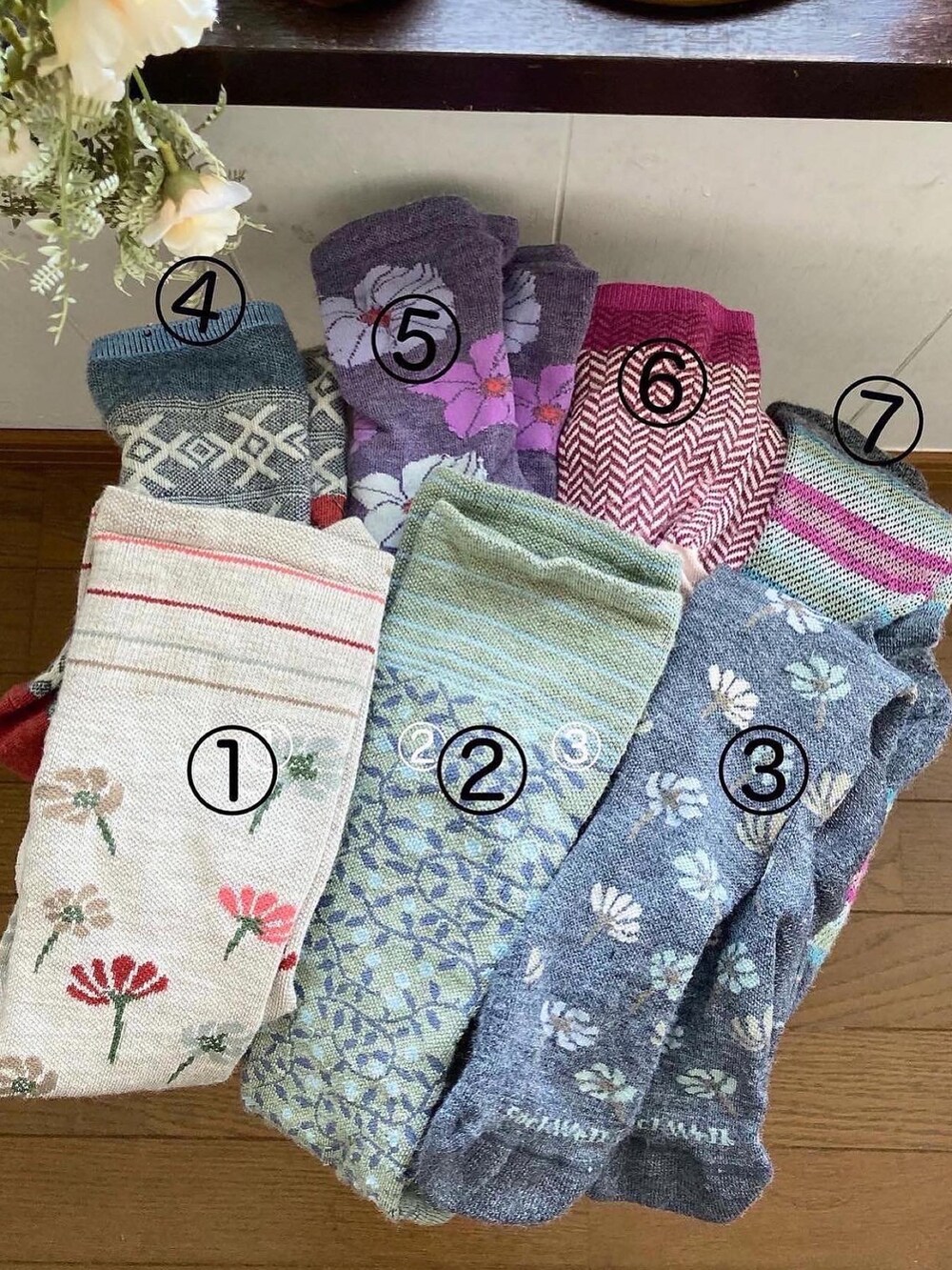 「ソックス、柄ソックス、ソックウェル、Sockwell、きれいめカジュアル、marjour、オールインワン、休日スタイル、40代ファッション」｜「SockWellの[LD209W]BLANKET TWILL　Ladies  CHARCOAL（ソックス/靴下、グレー系）」を使った、まゆみんさん（レディース・160cm）の秋コーディネートの5枚目の写真
