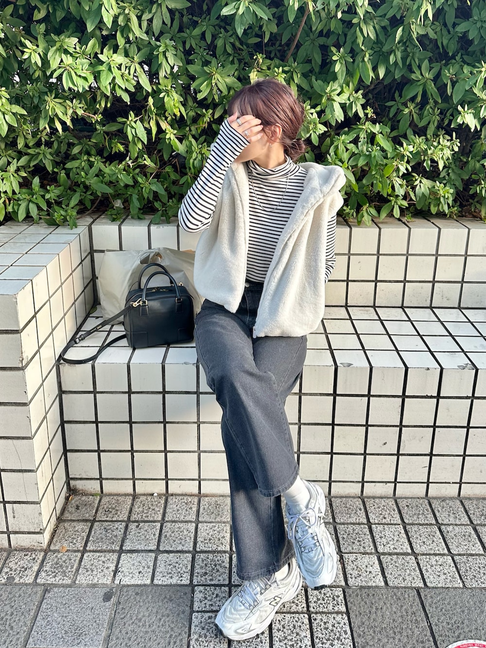 完売品】 グレー ZARA フェイクファーシャツジャケットフード付き S