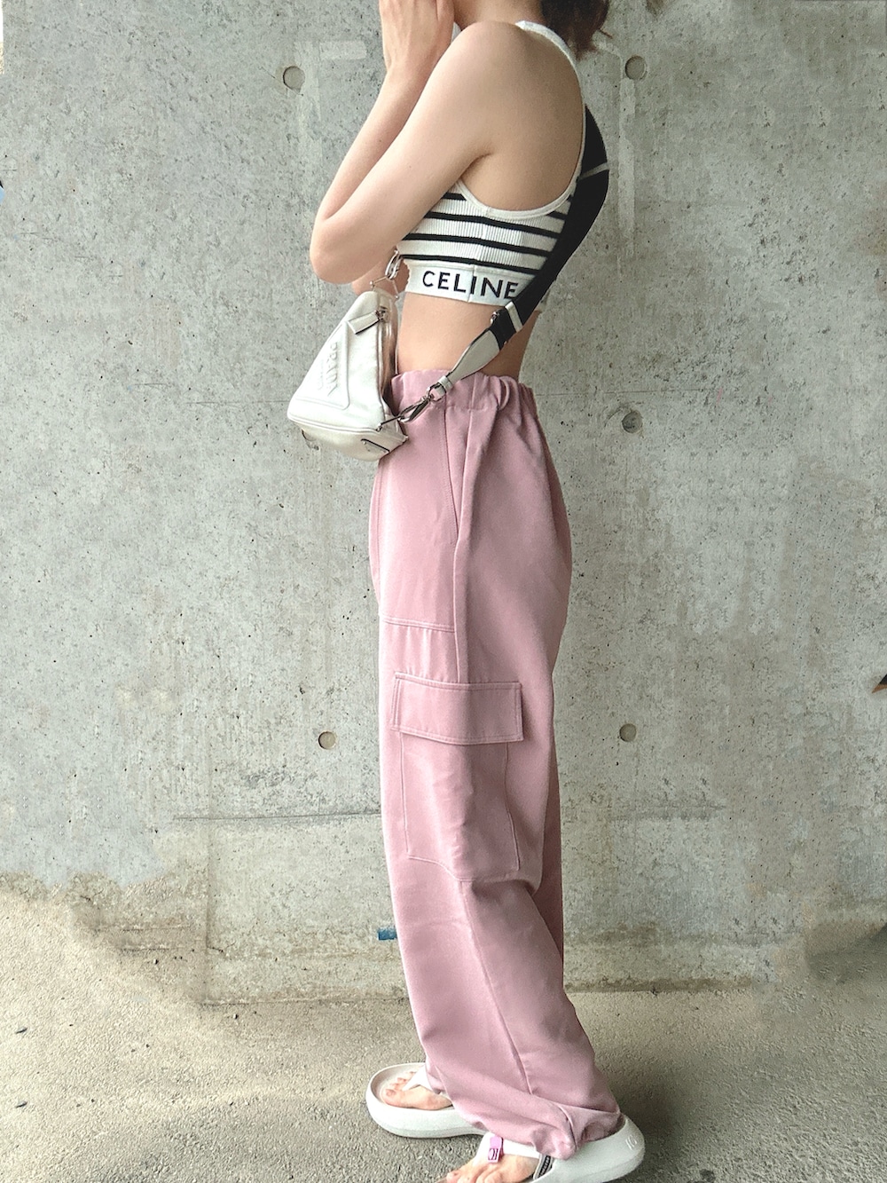 人気カラー】CELINE セリーヌ タンクトップ XS 夏秋コーデに活躍