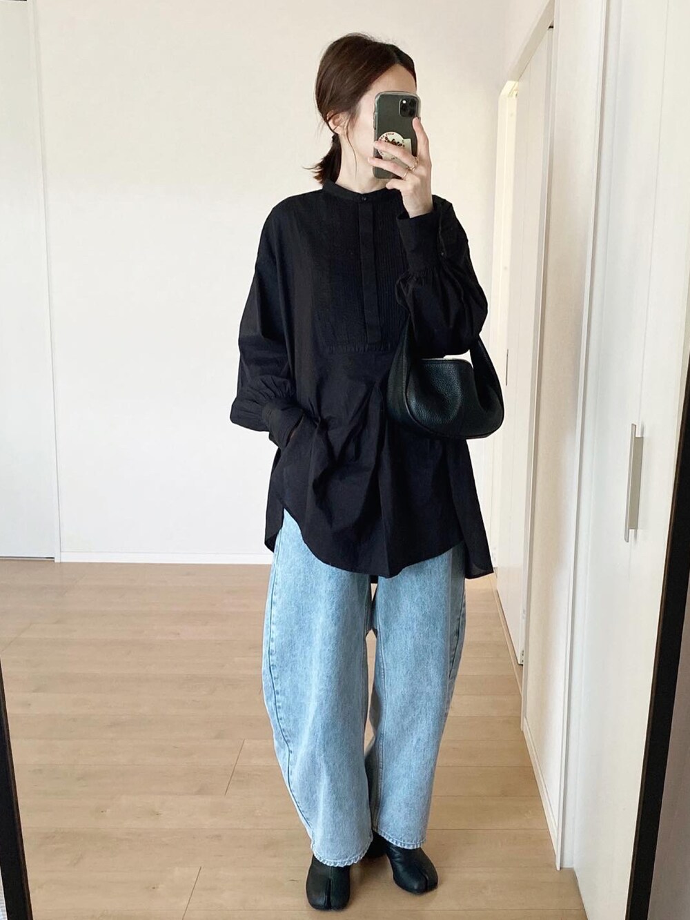 お休み中ですさま専用です。アルベロベロ☆ブラウスとイラストチュニック yuumiさんコラボ】ヘムボリュームチュニックブラウス