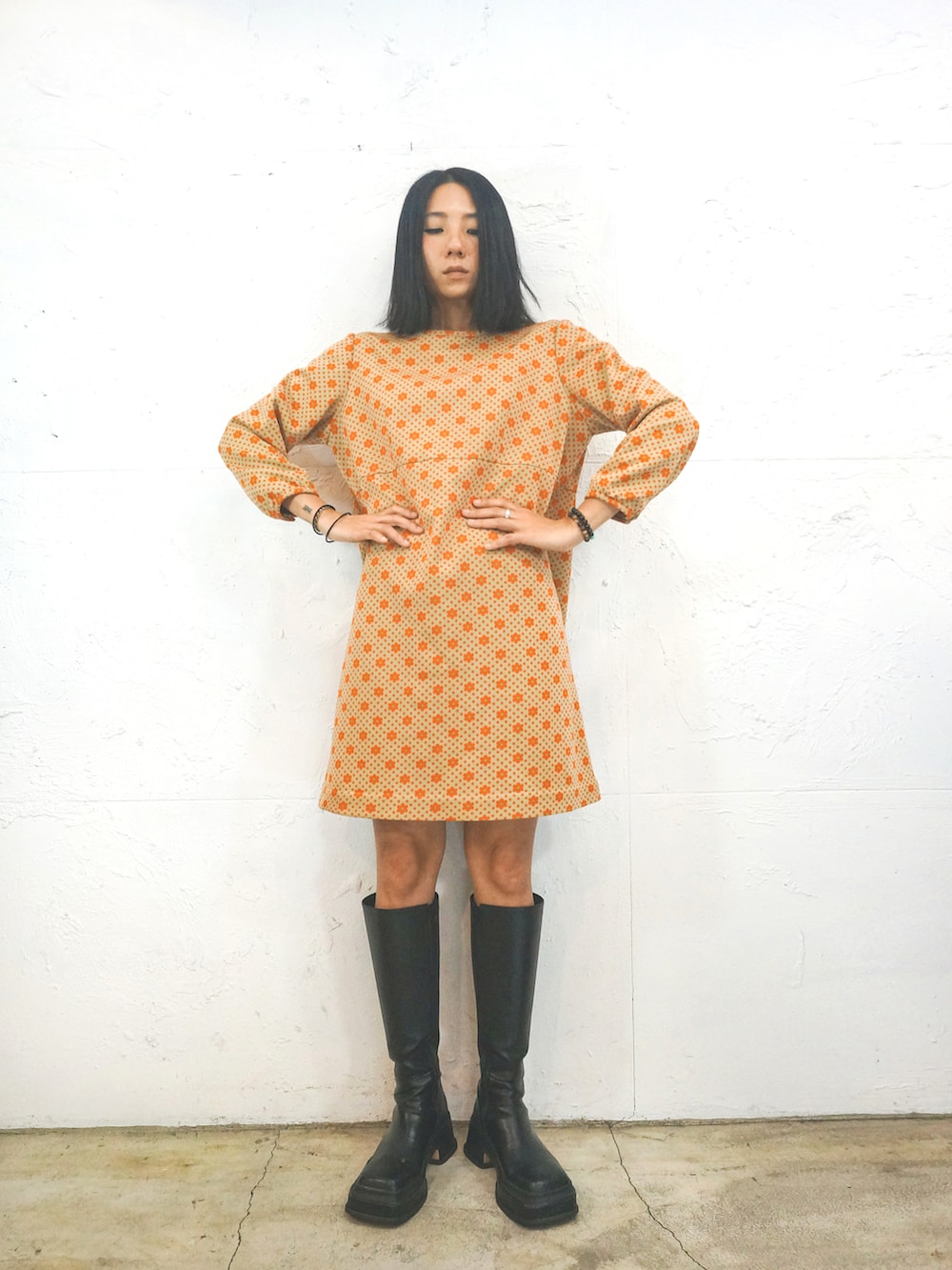 「今日のコーデ、#春コーデ、春、古着、古着MIX、古着コーデ、古着女子、ootd、vintage」｜「三八計のアイテム（トレンチコート、グリーン系）」を使った、Amanさん（レディース・164cm）の春コーディネートの4枚目の写真