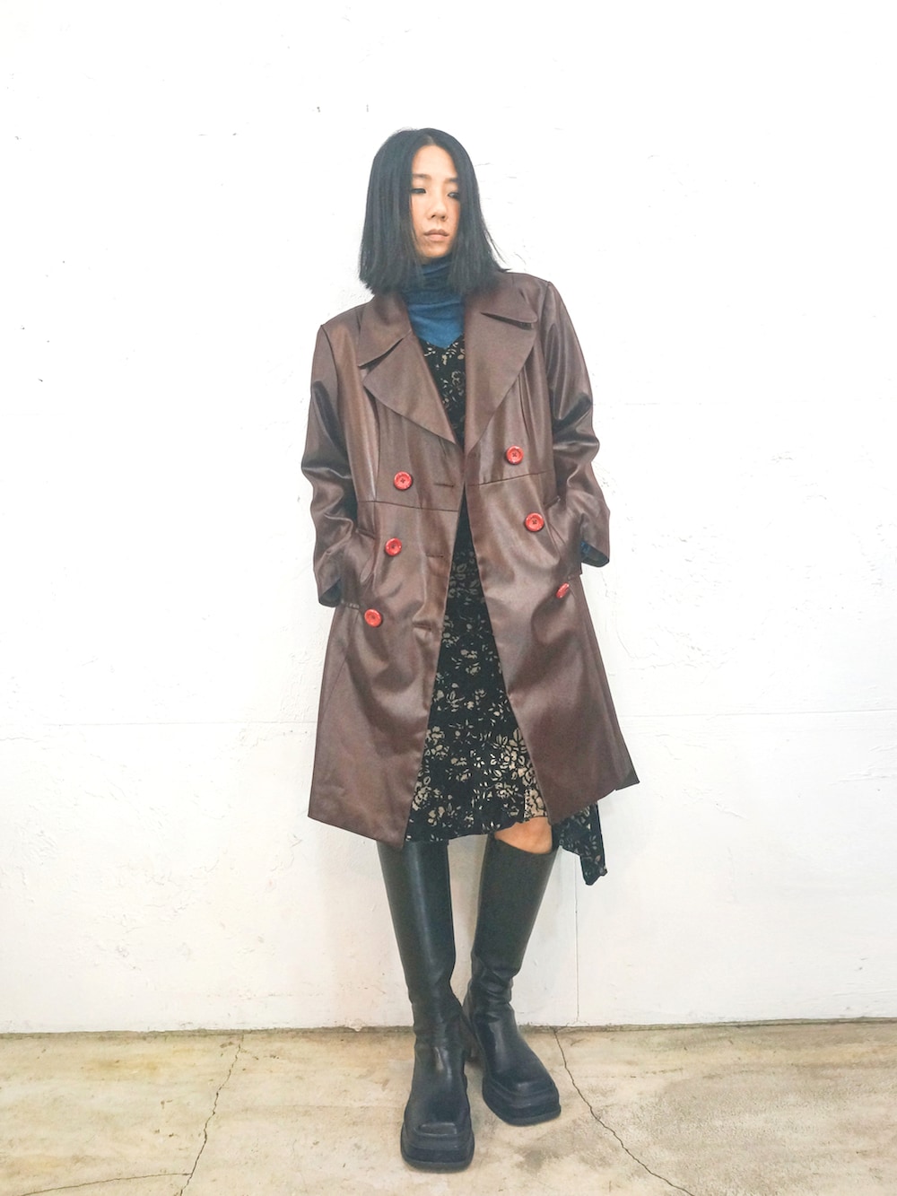 「ootd、古着MIX、古着、古着コーデ、古着女子、vintage、vintage style、vintagefashion」｜「三八計のアイテム（トップス、ブルー系）」を使った、Amanさん（レディース・164cm）の春コーディネートの5枚目の写真