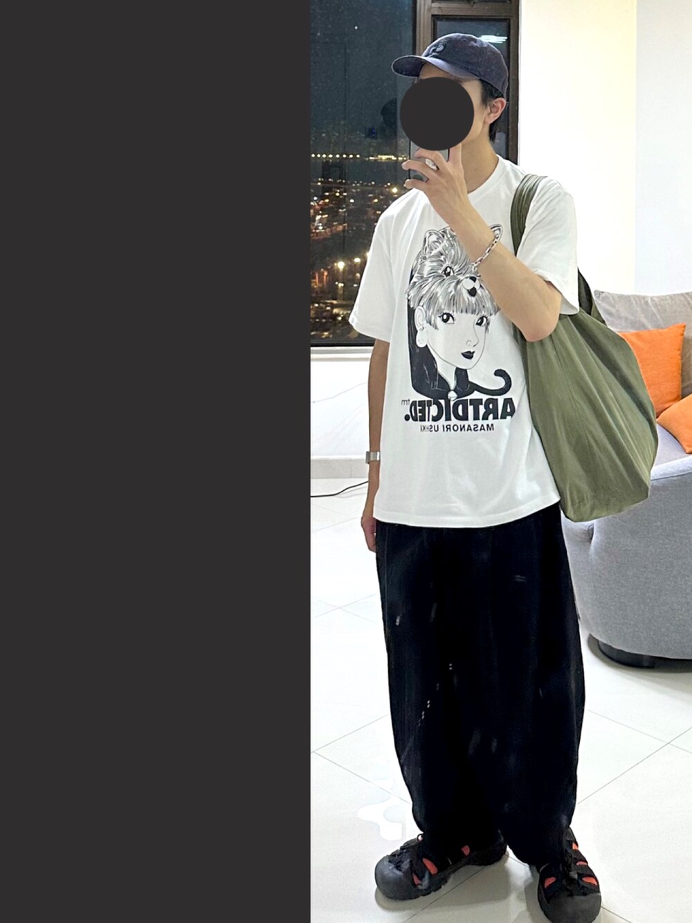 「夏コーデ、お洒落さんとつながりたい、今日のコーデ」｜「Artdictedのアイテム（Tシャツ/カットソー、ホワイト系）」を使った、J___collectさん（メンズ・172cm）の夏コーディネートの2枚目の写真