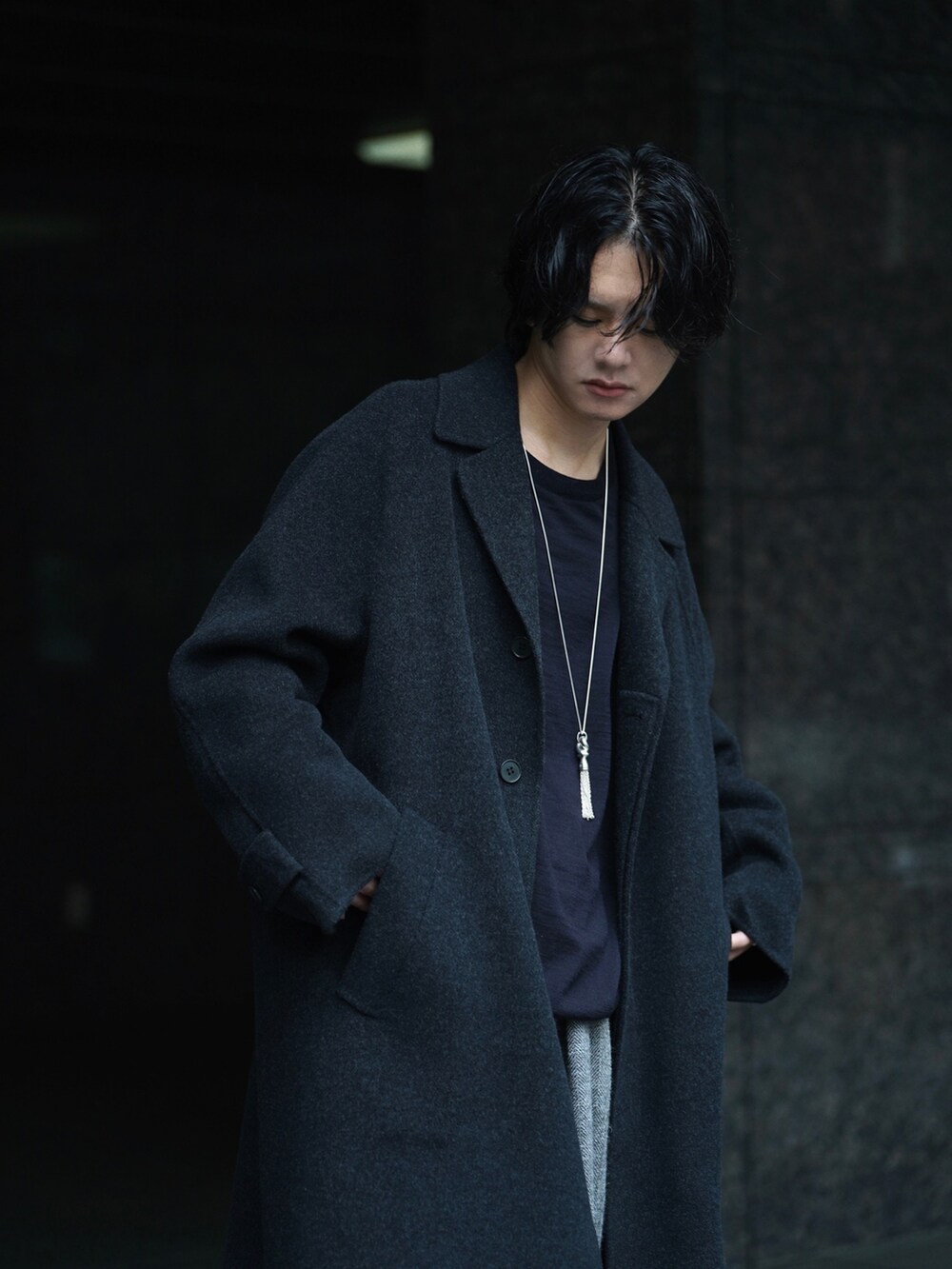 げんじ｜LIDNMのチェスターコートを使ったコーディネート - WEAR