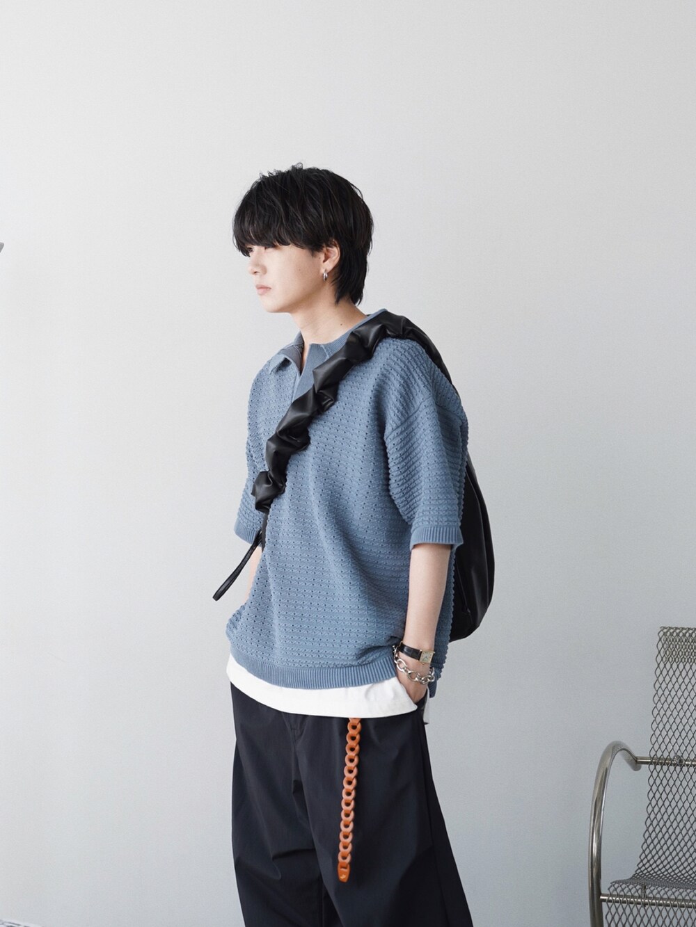げんじ｜WYM LIDNMのポロシャツを使った夏コーディネート - WEAR