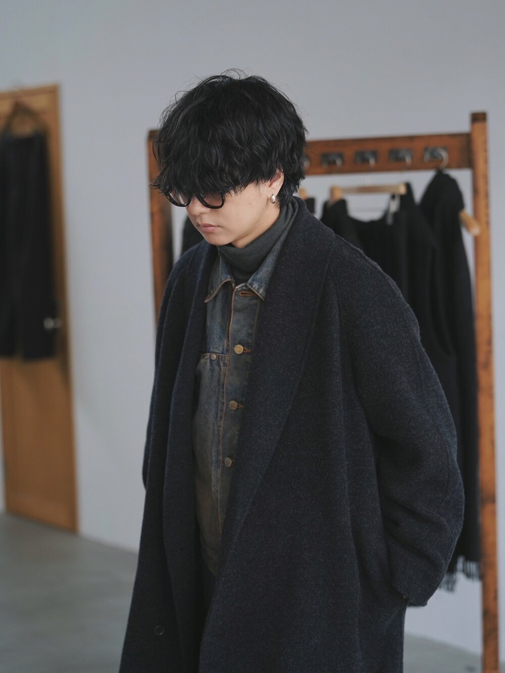 ジャケット・アウター Lidnm SHAWL COLLAR REVER COAT LIDNM（リドム）の「SHAWL COLLAR REVER COAT（その他アウター
