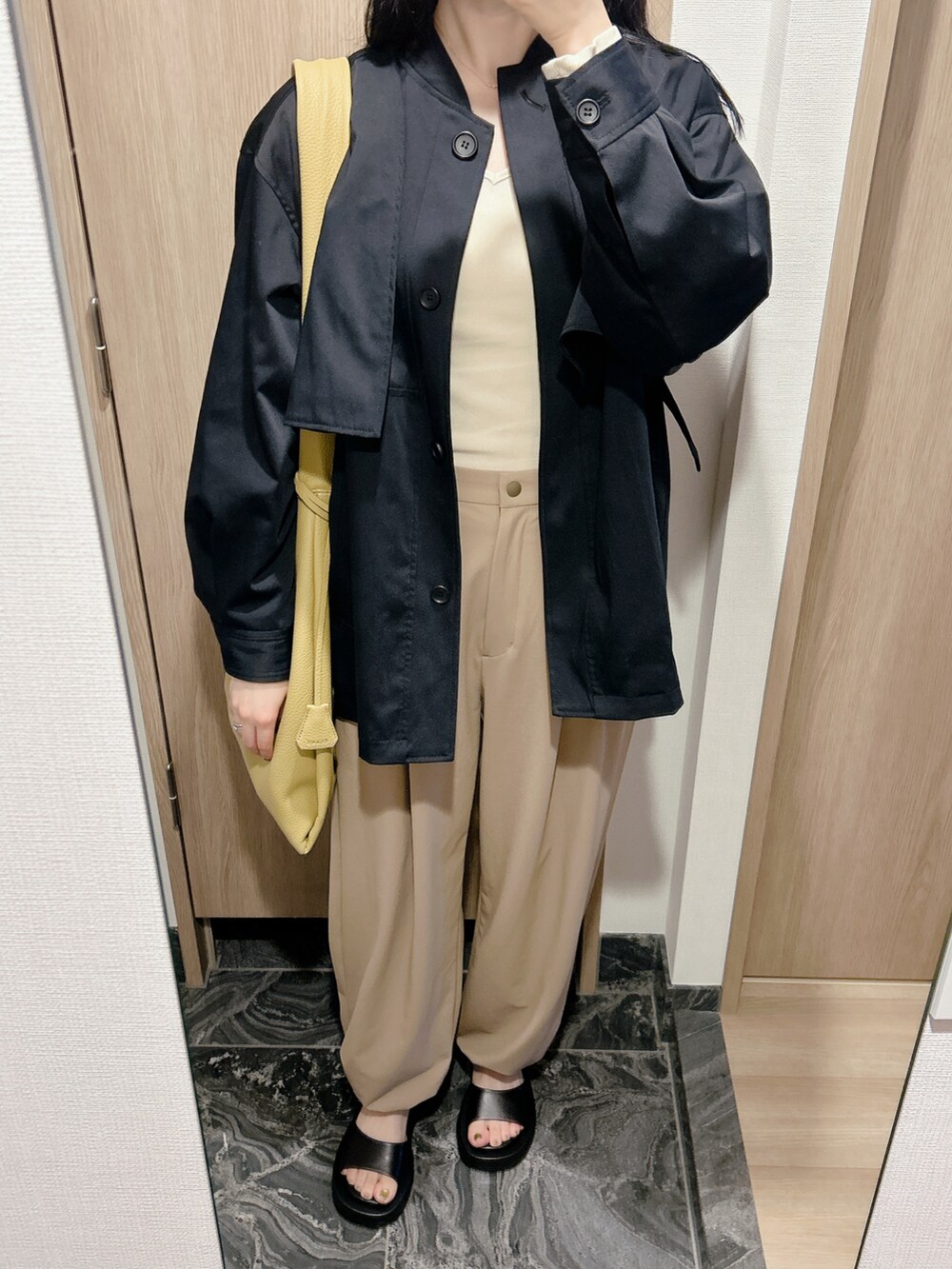 わらちゃん|CLANEのノーカラージャケットを使ったコーディネート - WEAR