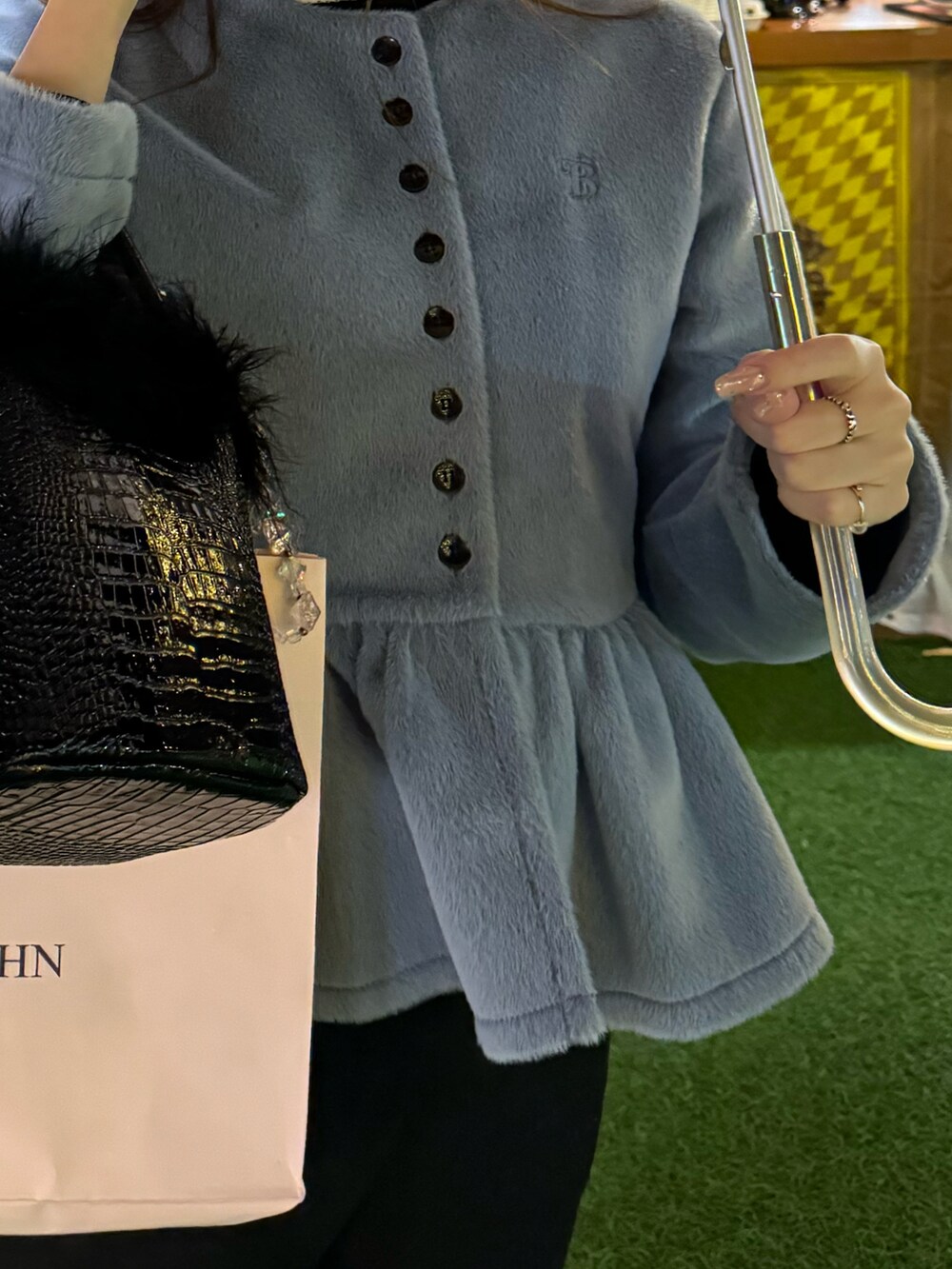 bibiy グレー カーディガン Bibiy. SUSIE SHIRT KNIT グレー カーディガン Bibiy. ビビィ