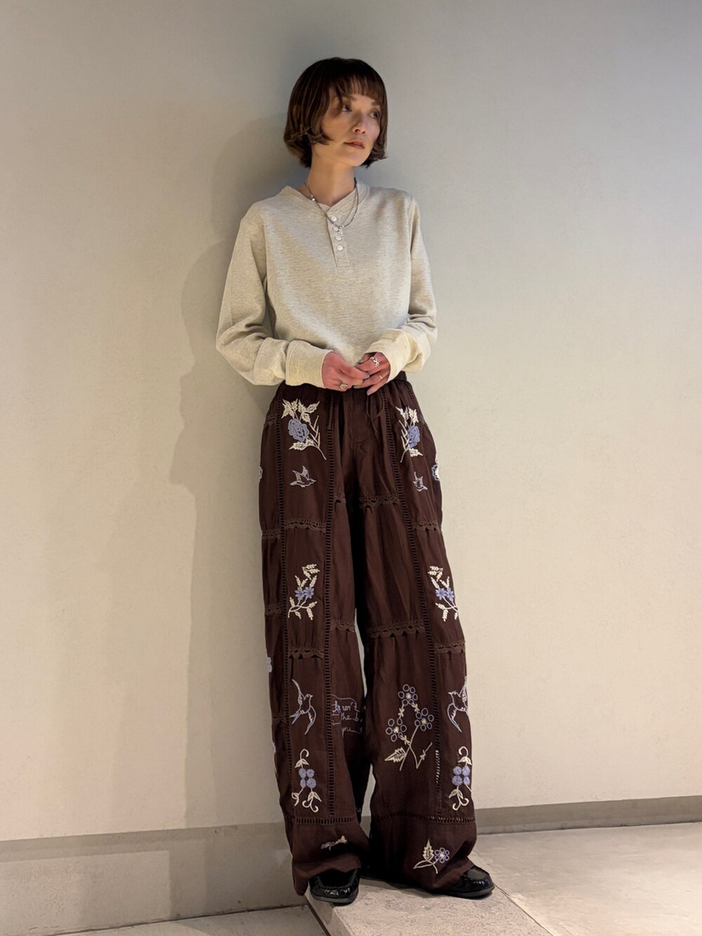 別注】＜FAITH MILLS for 6＞THERMAL HENRY PULLOVER TOP/トップスを