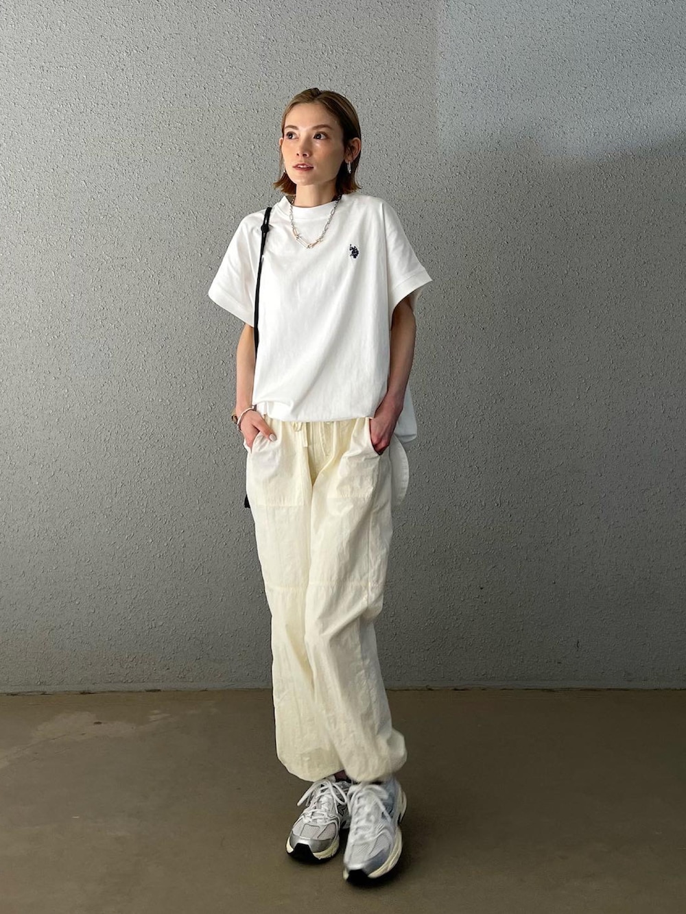 RIHOさんの「2023 SS 別注【U.S. POLO ASSN.】フレンチスリーブＴシャツ（U.S. POLO ASSN.）」を使ったコーディネートの2枚目の写真