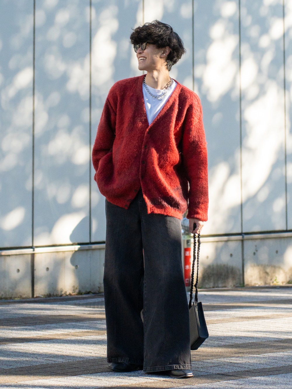 YOKE JACQUARD CARDIGAN carol別注 yoke carol別注MOHAIR JACQUARD CARDIGAN