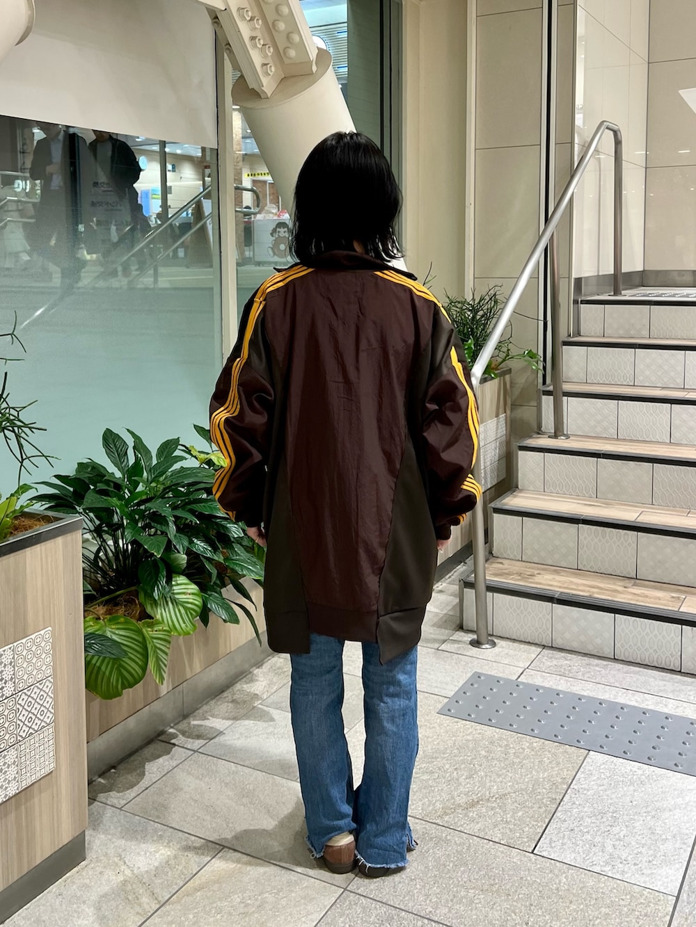 madokaさんの「《新色追加》【etsinta/エシンタ】リメイクジャージトラックジャケット（etsinta）」を使ったコーディネートの2枚目の写真
