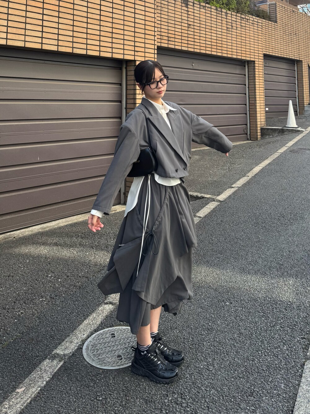 UJOH/ウジョー】《STUDIOUS別注》Rondom Hem Gathered Skirt/ランダム