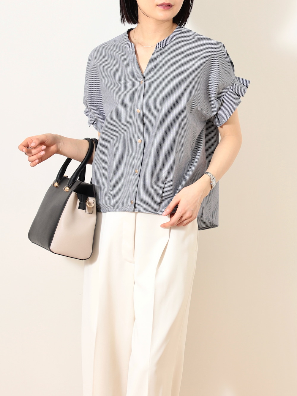 kanakoさんの「BEAMS HEART / スキッパーネック カットソー（BEAMS HEART）」を使ったコーディネートの2枚目の写真