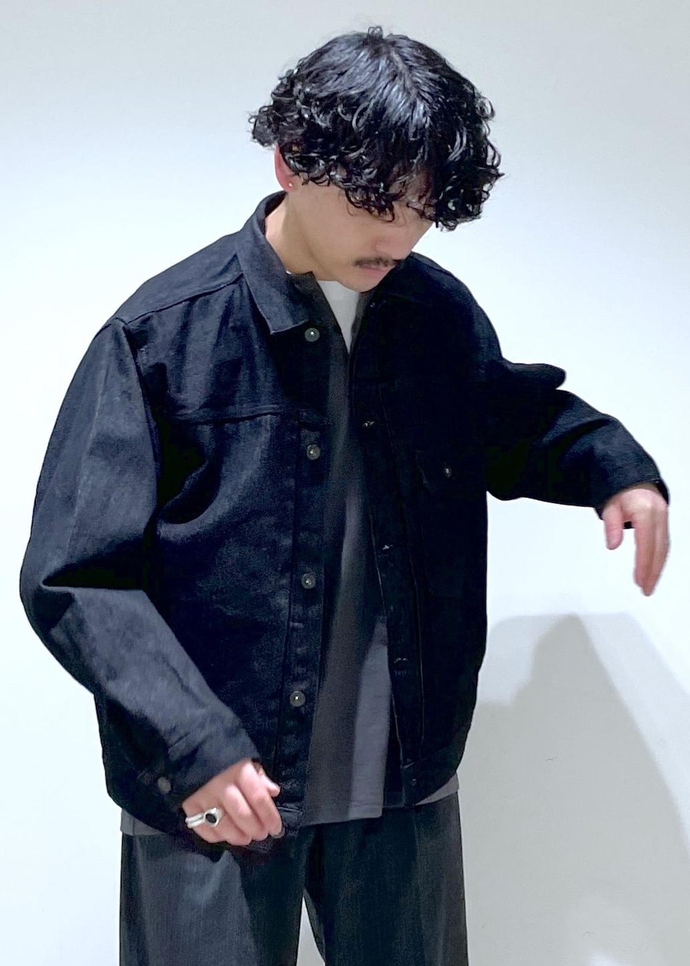 アダムエロペ デニムジャケット(Ｌ) ADAM ET ROPE'（アダムエロペ）の「【コットンUSA】ビッグ
