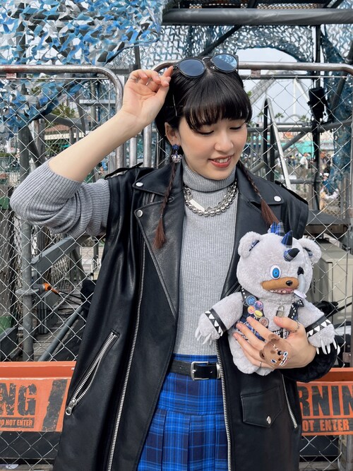 USJ ONE PIECE Tシャツ⭐︎ショートパンツ　お揃いコーデ お揃いツイードセットアップユニバ🎀🤍🤎 #chico #ootd #fashion