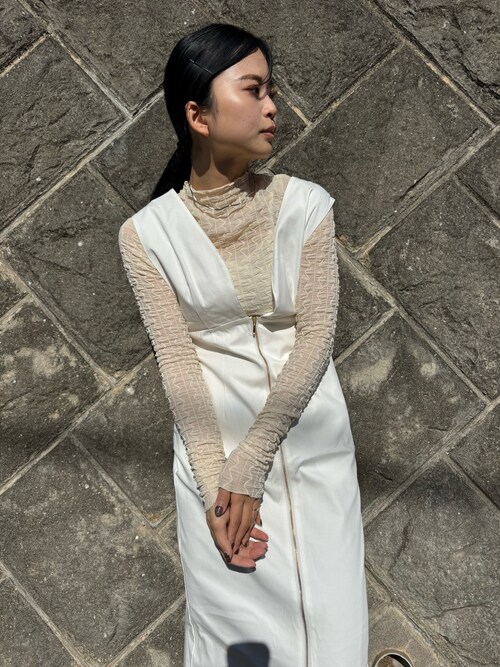 LAGUNAMOON IラインフロントZIPジャンパースカート ♡pium フロント