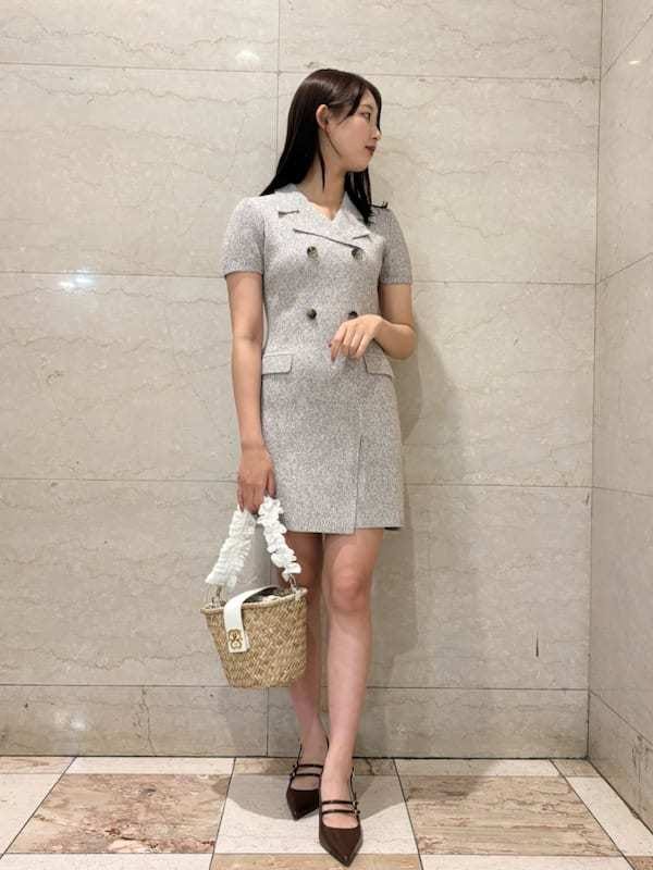 snidel トレンチニットワンピース 新作 SNIDEL トレンチニット