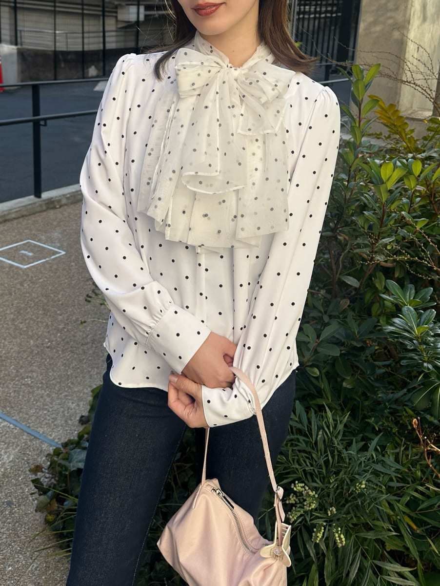 ブルー系のその他パンツ、その他のシャツ/ブラウスを着用したレディースの冬コーディネートの9枚目の写真